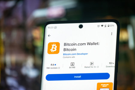 Dhaka, Bangladesh 22 Dec 2025: Bitcoin.com website displayed on a smartphone