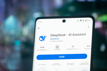 Dhaka, Bangladesh 26 Dec 2025:Deepseek Ai logo is displayed on smartphone.