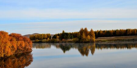 lake sceneryの写真素材