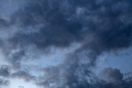 Sunset sunrise clouds on sky, nature landscape backgroundの写真素材