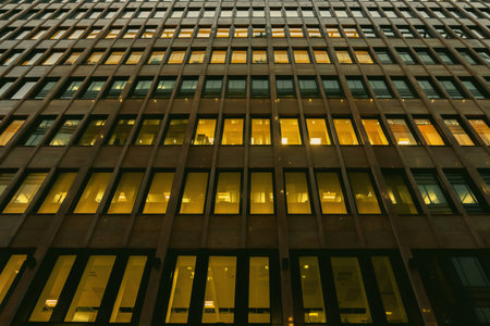 Buildings of the office center. Business background