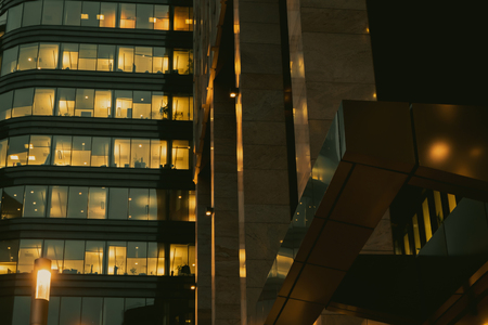 Buildings of the office center. Business backgroundの写真素材