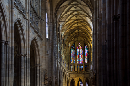 St. Vitus Cathedral in Prague, Czech Republicの写真素材