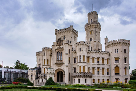 Hluboka nad Vltavou castle in Czech Republicのeditorial素材