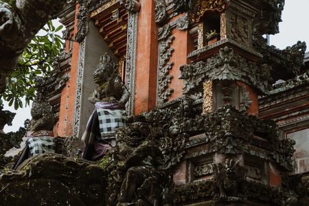 Pura Taman Saraswati (Ubud Water Palace). Temple in Bali, Indonesiaのeditorial素材