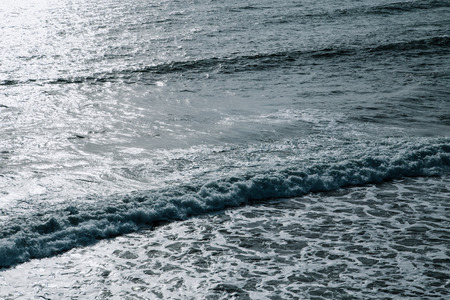 Big surf ocean waves. Blue sea water background. Aerial viewの写真素材