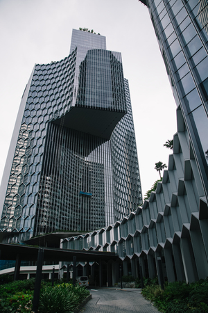 Singapore, Singapore - October 14, 2017: Duo Galleria at Beach Road in central district of Singapore cityのeditorial素材