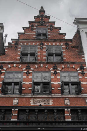 Haarlem, Netherlands - March 6, 2020: Haarlem city center old townのeditorial素材