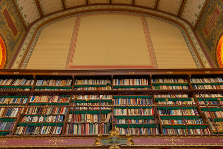 Amsterdam, Netherlands - March 7, 2020: Interior of Rijksmuseum in Amsterdam