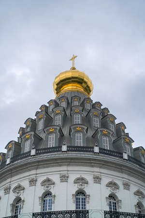 Istra New Jerusalem Monastery in Moscow Region, Russia. Orthodox cathedral fortressのeditorial素材