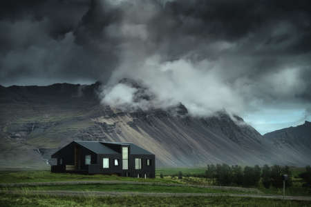 South Iceland beautiful nature dramatic landscape. Color tonedの写真素材