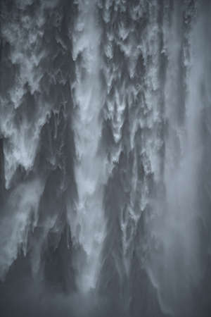 Skogafoss waterfall in South Iceland. Beautiful nature landscapeの写真素材