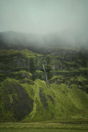Iceland beautiful nature dramatic landscape. Color tonedの写真素材