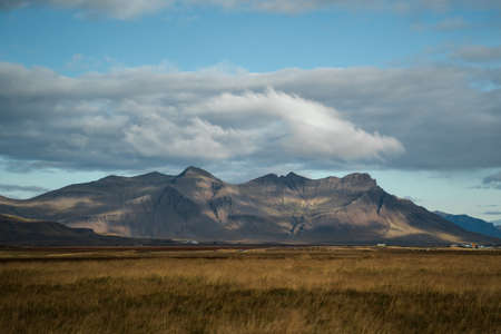 Nature landscape in west Iceland, Snaefellsnes (SnÃ¦fellsnes) peninsula. Mountains in the dayの写真素材