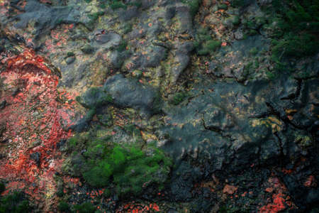 Geothermal hot natural springs colorful background. Icelandの写真素材