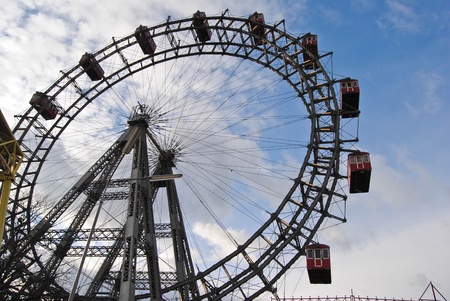 Prater s panoramic wheel, Wienのeditorial素材