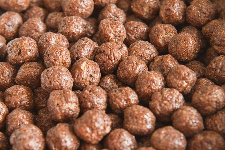 bowl with chocolate balls  closeup の写真素材