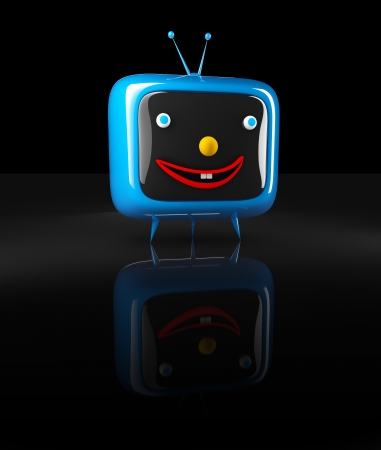 Funny cartoon tv characterの写真素材