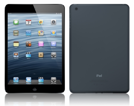 Galati, Romania - October 23, 2012 - Apple  today introduced iPad  mini, a completely new iPad design that is 23 percent thinner and 53 percent lighter than the third generation iPad. のeditorial素材