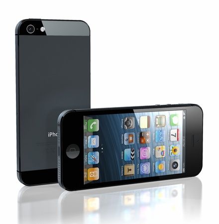 iPhone 5 was released for sale by Apple Inc on September 12, 2012. のeditorial素材