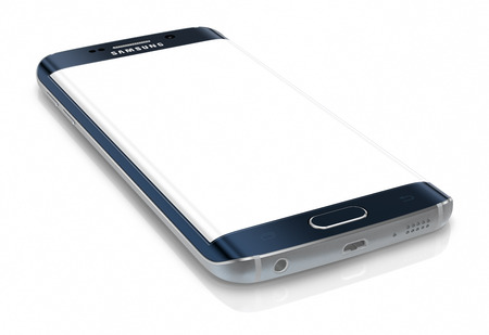 Samsung Galaxy S6 Edge is the first device with dual-curved glass display. The Samsung Galaxy S6 and Galaxy S6 Edge was launched at a press event in Barcelona on March 1 2015. Galaxy S6 has Quad HD Super AMOLED, 2560x1440, 577 PPI, Lightning-fast 64 bit aのeditorial素材