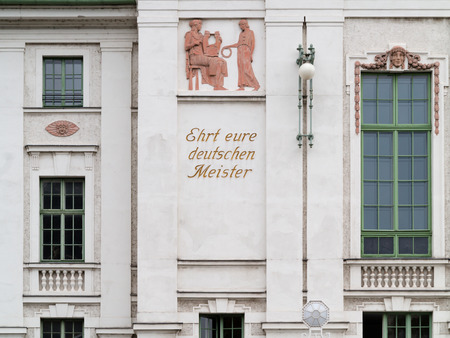 Front of the Wiener Konzerthaus, partial viewのeditorial素材