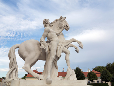 Man with Horse Monument, Belvedere Viennaのeditorial素材