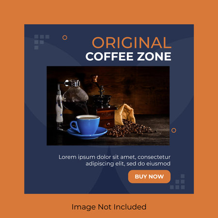 Coffee shop landing page template with coffee beans, cup and teapotのイラスト素材