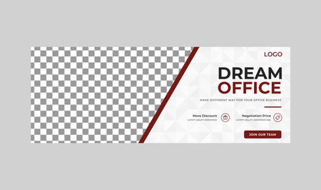Social Media Banner Template: Dream Officeのイラスト素材