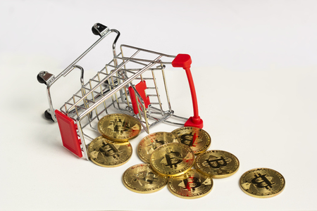 bit coins conceptの写真素材