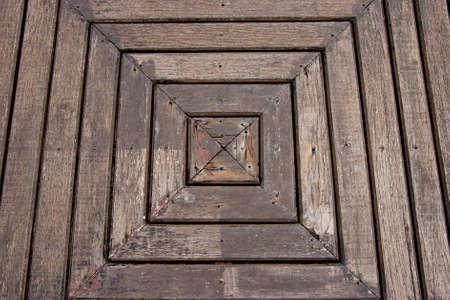 Wood flooring in the back yardの写真素材