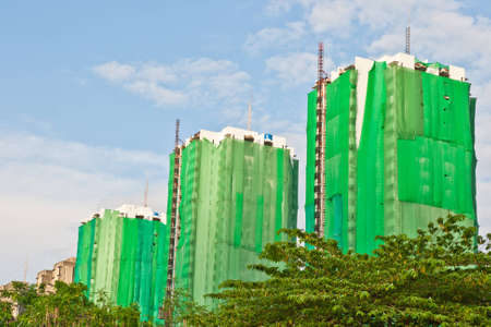 Construction of the buildingの写真素材