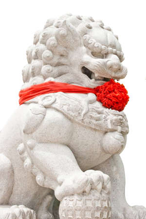 Chinese lion Statue の写真素材