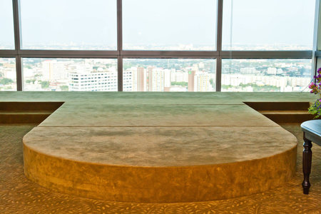 Empty business conference room interior