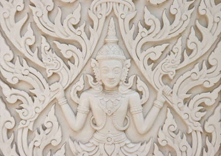 carved on church wall の写真素材