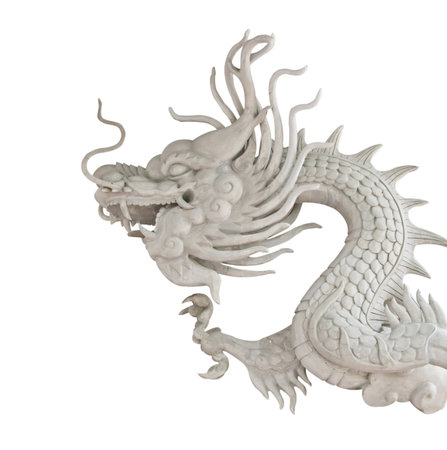 Chinese style dragon statueの写真素材