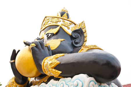 Rahu at the Temple in Thailandの写真素材