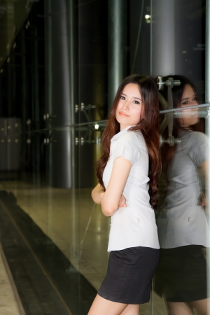 Young and beautiful asian woman with smilingの写真素材