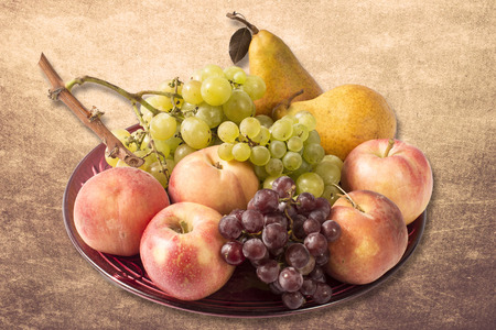 Still life with fresh fruitsの写真素材