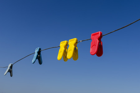 colorful clipsの写真素材