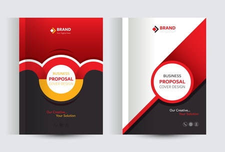 Corporate Business Proposal Catalog Cover Design Templateのイラスト素材