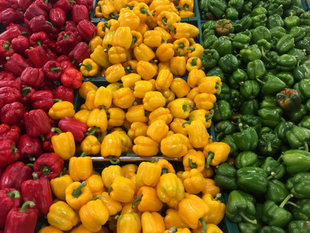 Colorful Bell Pepperの写真素材