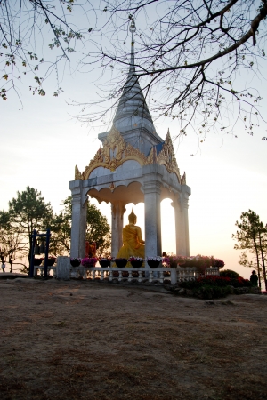 The back of buddha statueの写真素材