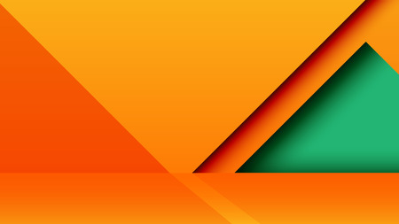 Abstract minimal geometric paper cut web banner background template.Vector illustration.のイラスト素材