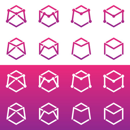 Letter M. Logo letter M vector design. Modern design logoのイラスト素材