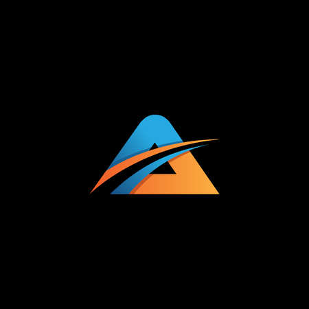 Letter design concept A for your business icon. Best creative letter vector concept design. Vector illustration EPS.8 EPS.10のイラスト素材