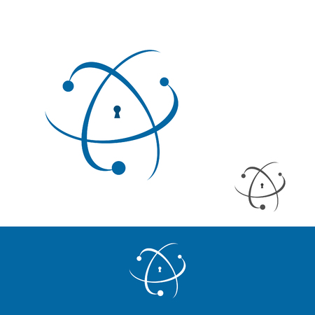 Creative, abstract graphic design security cloud vector app . Security icon vectorのイラスト素材