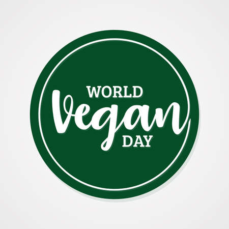 World Vegan Day hand drawn vector background. World Vegan Day for element design template. Vector illustration EPS.8 EPS.10のイラスト素材