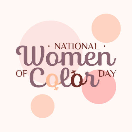 National Women of Color Day letter background. Vector illustration EPS.8 EPS.10のイラスト素材