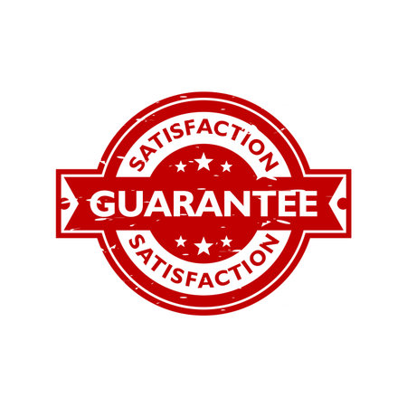 Guarantee stamp badge rubber icon vintage vector design. Vector illustration EPS.8 EPS.10のイラスト素材